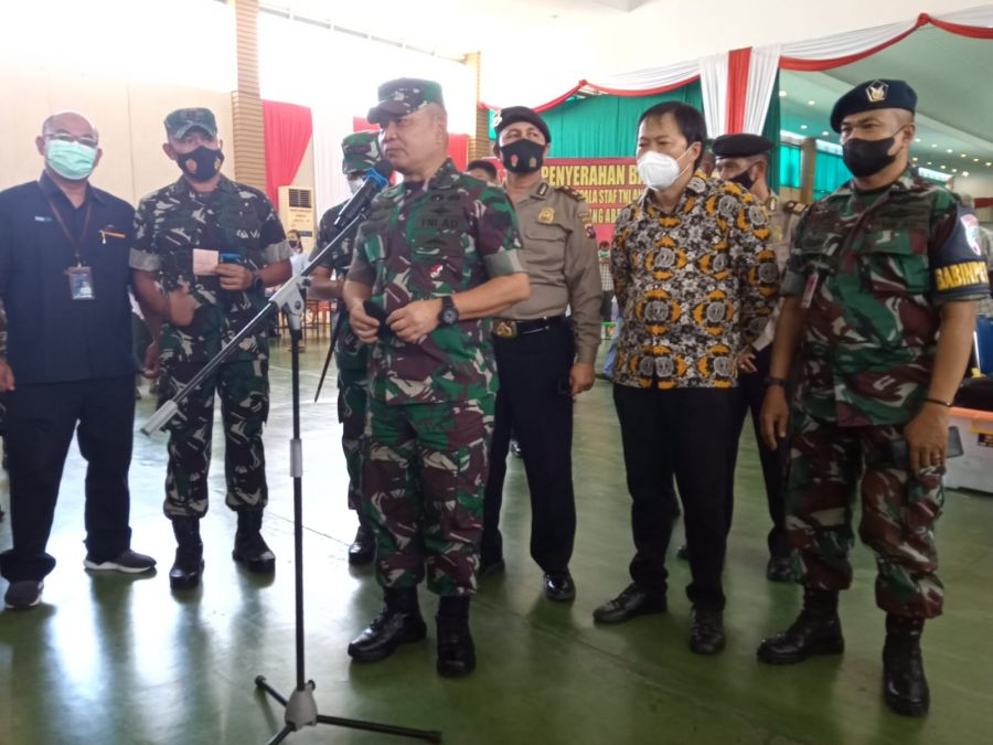 KSAD Jenderal Dudung Abdurachman, Tinjau Vaksinasi di Kota Padang