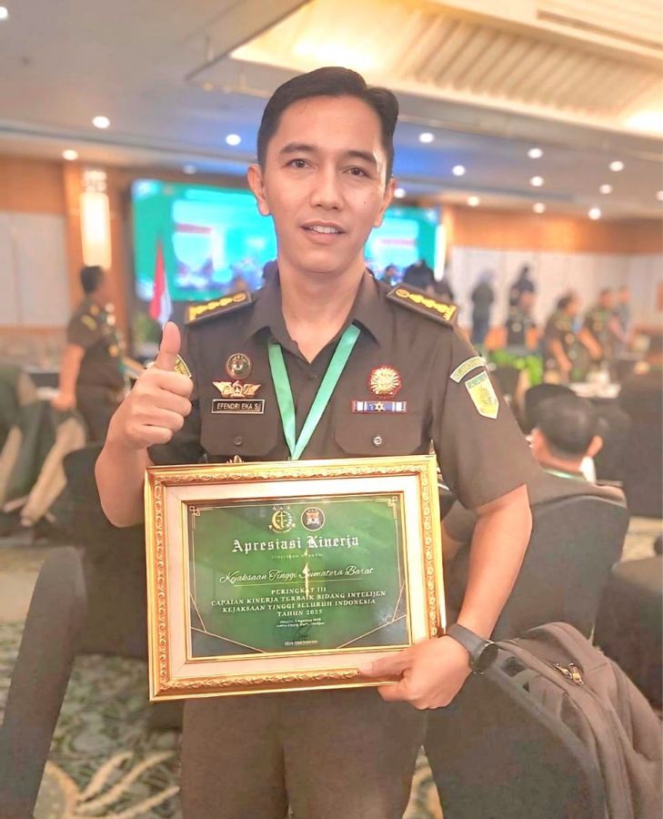 Kejati Sumbar Raih Peringkat III Nasional Bidang Intelijen