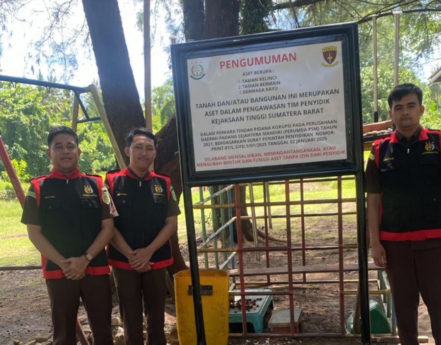 Kejati Sumbar Sita Tiga Wahana Wisata Mangkrak Terkait Dugaan Korupsi Subsidi Bus Trans Padang
