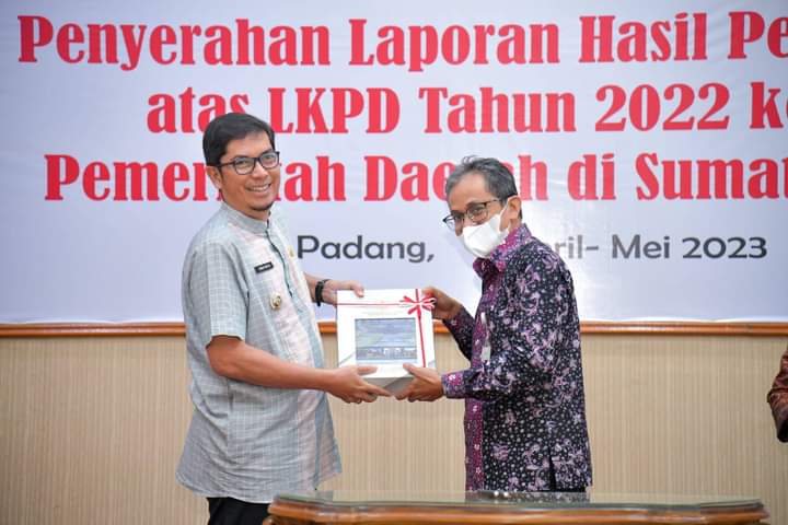 Kelola Keuangan Dengan Benar, Pemko Sawahlunto Peroleh Opini WTP Delapan Kali Berturut-Turut