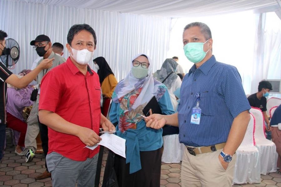 Keluarga Besar Perumda Air Minum Padang Sukses Gelar Vaksinasi Covid-19 Ke 2