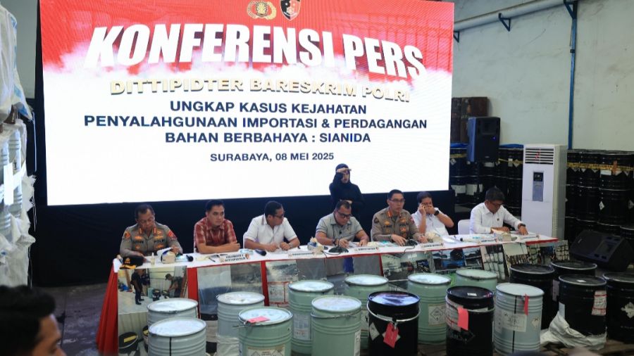 Kemendag RI Apresiasi Polri yang Berhasil Bongkar Perdagangan Ilegal Sianida di Jawa Timur