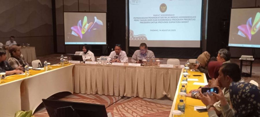 Kemenko Polhukam Gelar Rakor Tingkatkan Indeks Kemerdekaan Pers 2025 di Sumbar