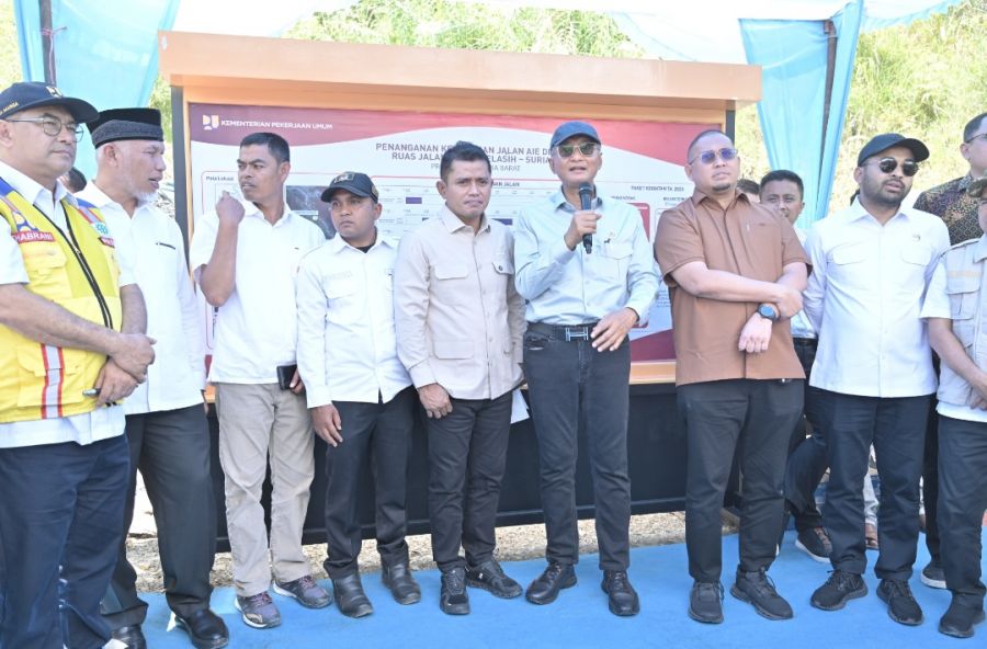 Kementerian PU Siapkan Dana untuk Kerusakan di Aie Dingin, Mahyeldi Imbau Segerakan Pembebasan Lahan