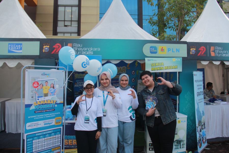 Kenalkan Internet Andal, PLN Icon Plus Hadirkan Booth ICONNET Pada Event Riau Bhayangkara Run 2025