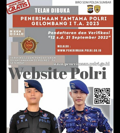 Kepolisian buka Penerimaan untuk Tamtama Polri, Bisa Daftar Melalui Website