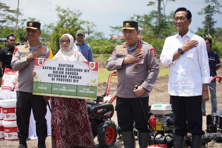 Ketahanan Pangan di Bantul: Kapolri Dorong Swasembada Jagung Nasional