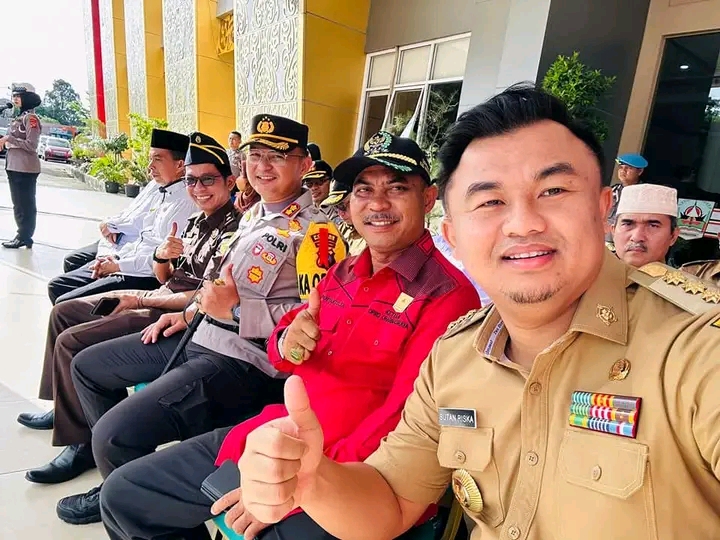 Ketua DPRD Kabupaten Dharmasraya Hadiri Apel Gelar Pasukan Menyambut Libur Hari Raya Idul Fitri