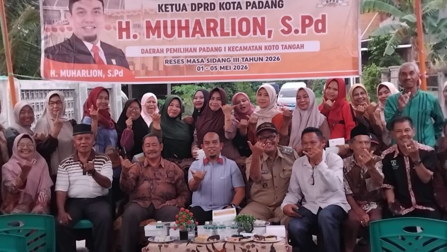 Ketua DPRD Kota Padang H.Muharlion,S.Pd Jemput Aspirasi Warga di Dadok Tunggul Hitam 