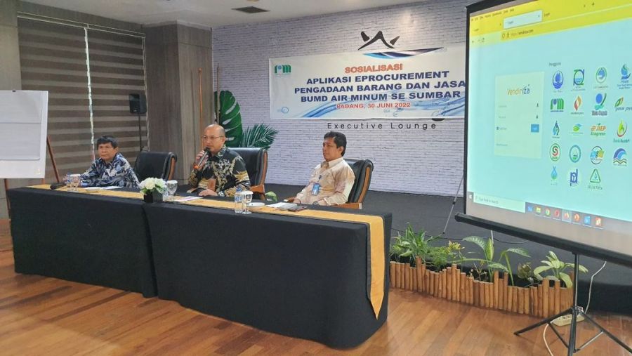 Ketua PD Perpamsi Sumbar Buka Pelatihan dan Sosialisasi E-Procurement Pengadaan Barang dan Jasa PDAM