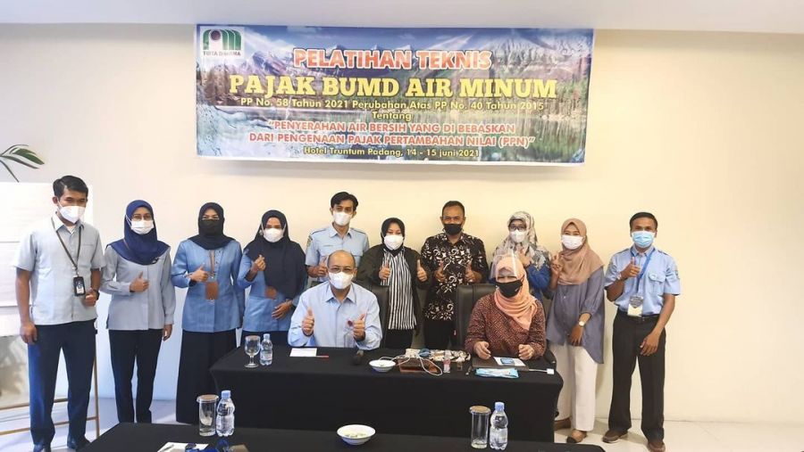 Ketua PD Perpamsi Sumbar Buka Pelatihan Teknis Pajak BUMD Air Minum