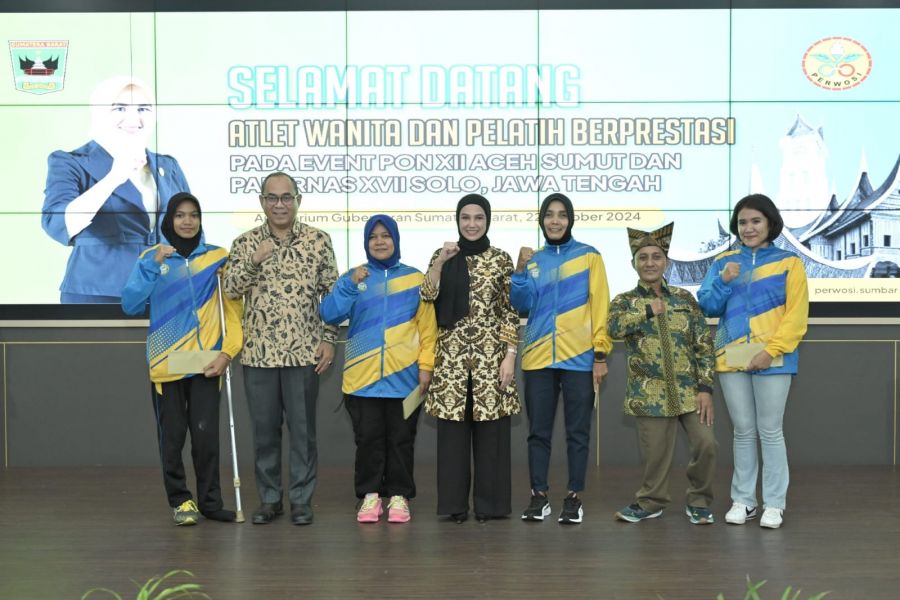 Ketua Perwosi Sumbar Apresiasi Atlet dan Pelatih Wanita Berprestasi di PON dan Peparnas 2024