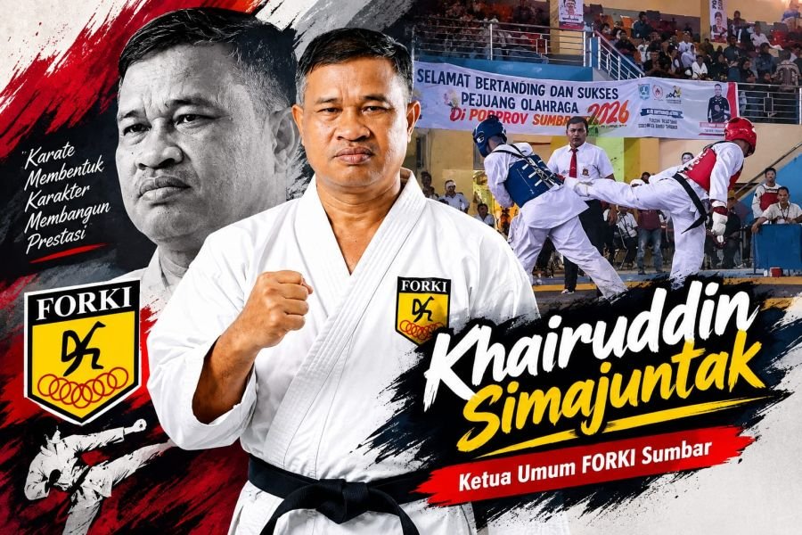 Khairuddin Simajuntak Perkuat Fondasi Karate Sumbar, 357 Atlet Ramaikan Porprov XVI