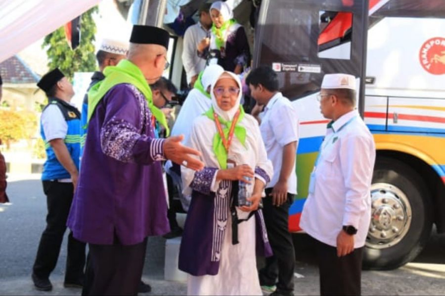 Kloter 10 Jemaah Haji Asal Padang Tiba di Tanah Suci