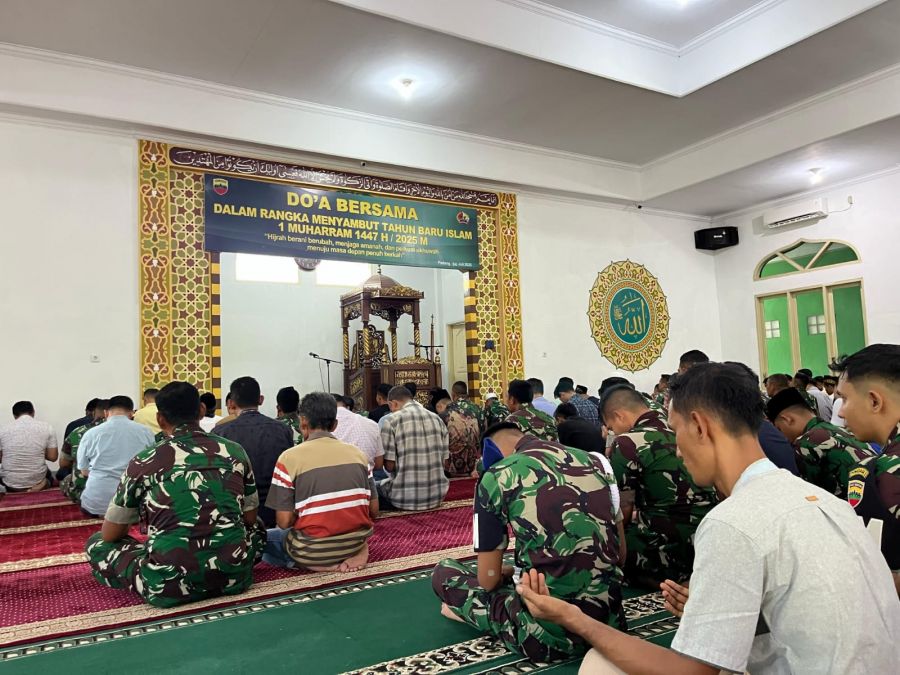 Korem 032/Wbr Gelar Doa Bersama Sambut Tahun Baru Islam 1447 H / 2025 M