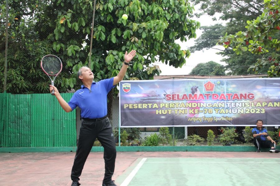 KOREM 032/WBR Gelar Turnamen Tenis Lapangan