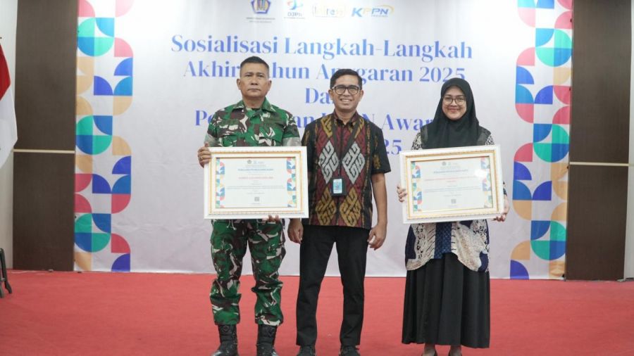 Korem 032/Wbr Sukses Sabet Dua Penghargaan Terbaik Penghargaan KPPN Awards Semester I 2025