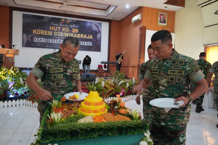Korem 032/Wirabraja Peringati Hari Ulang Tahun ke-39 