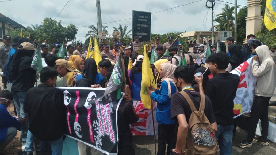 Kriminalitas Merajalela,  Sejumlah Organisasi Kepemudaan Berikan Lapor Merah Polres Dharmasraya