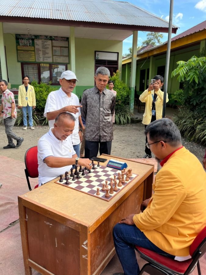 Mahasiswa KKN UNP Desa Rambai Tutup Pengabdian dengan Turnamen Catur