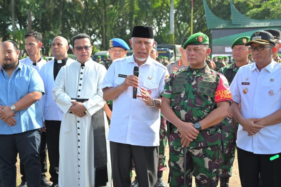 Mahyedi Hadiri Gelar Pasukan Kesiapan Pengamanan Pemilu 2024