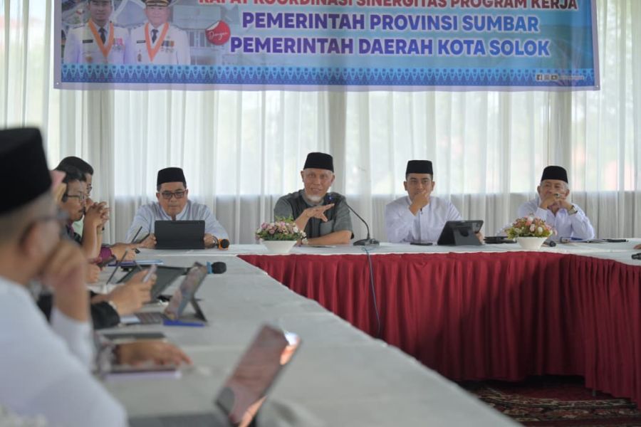Mahyeldi Ansharullah Pimpin Rakor, Pemprov Sumbar dan Pemko Solok Sinkronkan Program Strategis