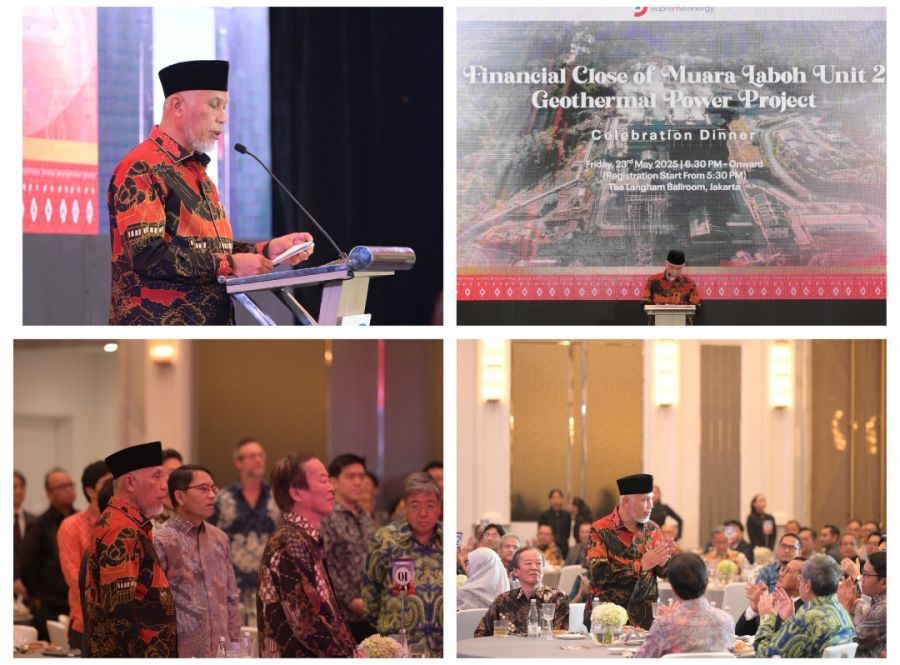Mahyeldi Hadiri Financial Cose Proyek PLTP Muara Laboh, Komitmen Dukung Investasi Energi Terbarukan