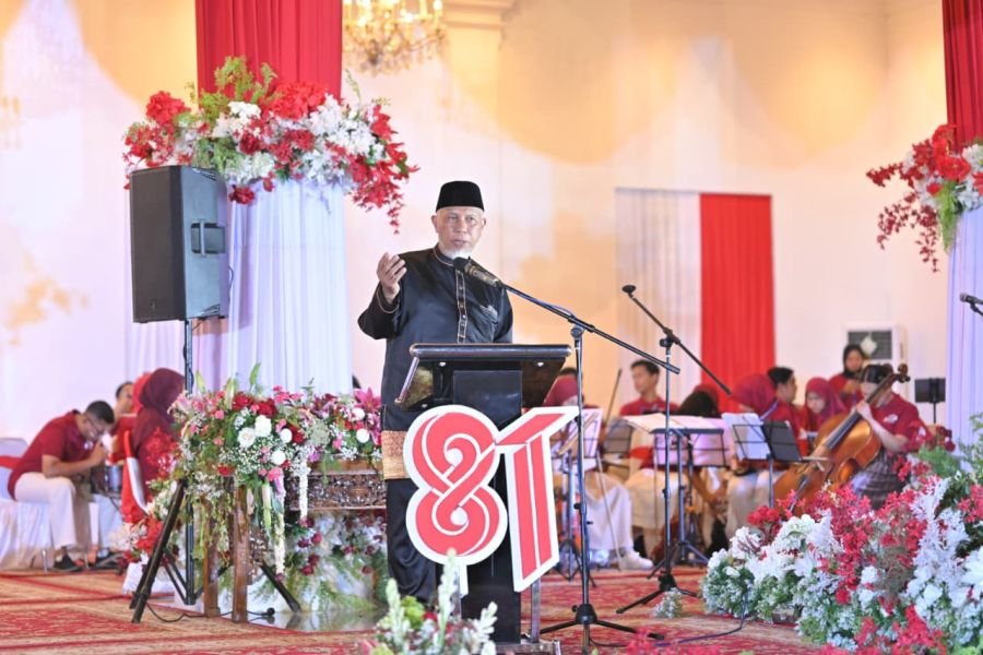 Malam Resepsi HUT ke-81 RI, Mahyeldi: Kemerdekaan Harus Diisi dengan Kerja Nyata