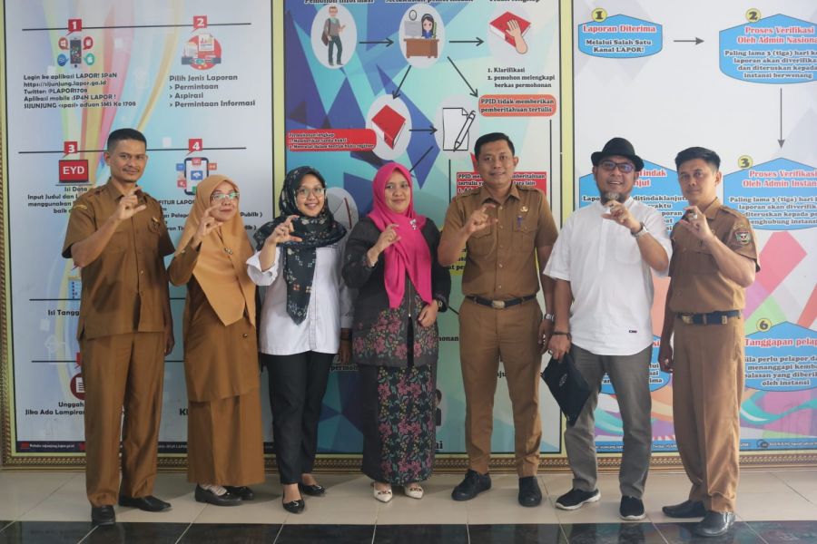 10 Besar Keterbukaan Informasi Publik, Tim Verifikasi Faktual KI Sumbar Kunjungi Kominfo Sijunjung