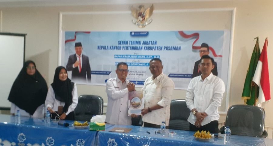 Menjabat Sebagai Kepala Kantor Pertanahan Pasaman, Andri Crisyanto Siap Lanjutkan Program Strategis