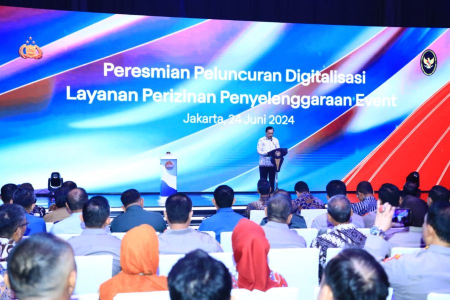 Menko Marves Apresiasi Polri Atas Peluncuran Sistem OSS Perizinan Event 