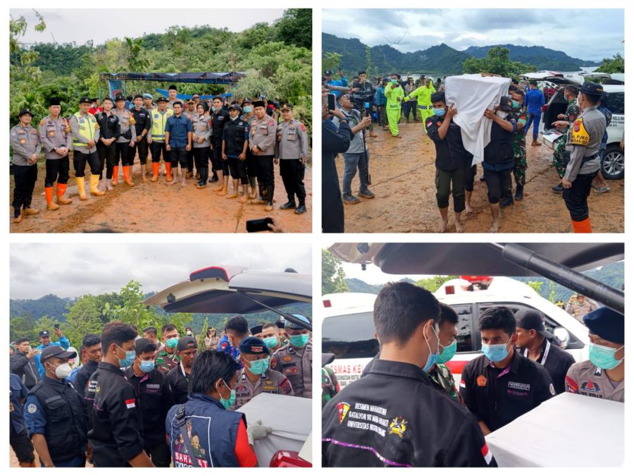 Menwa UNP Bersama Aparat Gabungan Laksanakan Pemakaman Korban Bencana di Padang