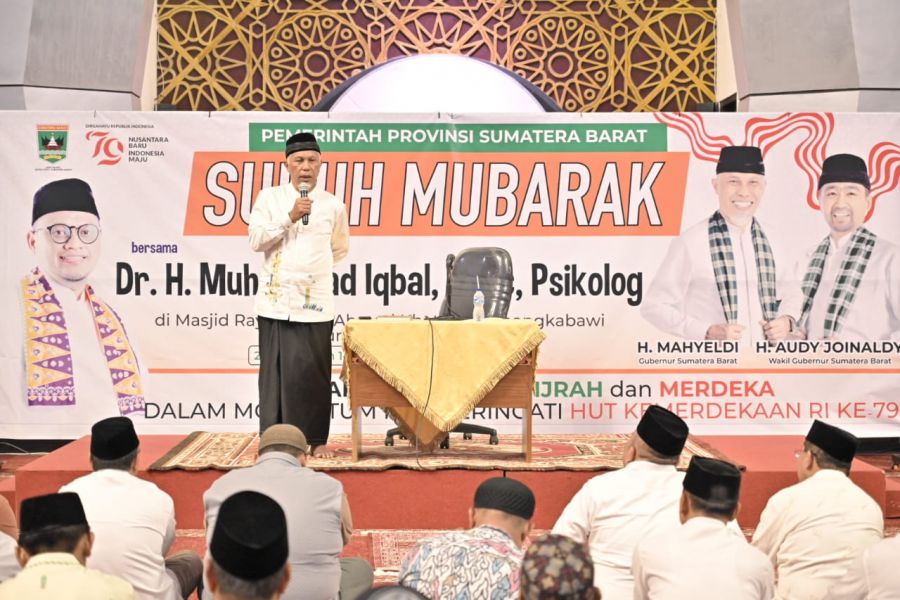 Momentum HUT RI ke-79, Gubernur Mahyeldi Minta Seluruh ASN Kibarkan Merah Putih Sebulan Penuh