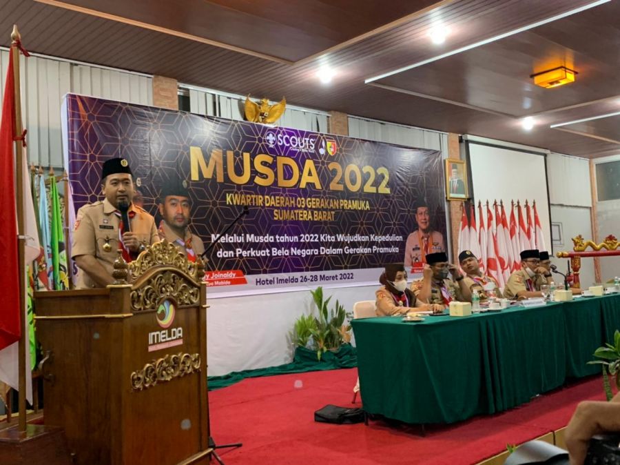 Musda Gerakan Pramuka Kwarda Sumbar Tetapkan Audy Joinaldy Ketua Hingga 2027