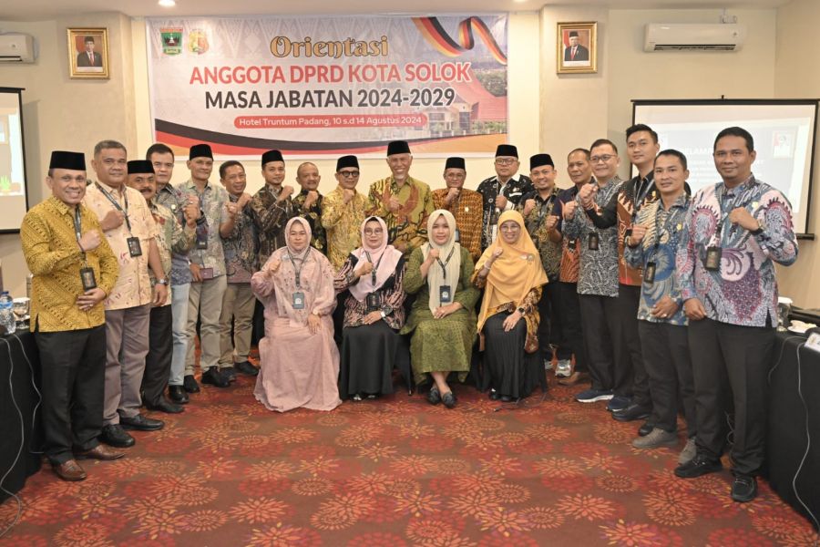Orientasi Anggota DPRD Kota Solok, Mahyeldi Minta Fungsi Legislasi Dimaksimalkan Demi Kemajuan Kota