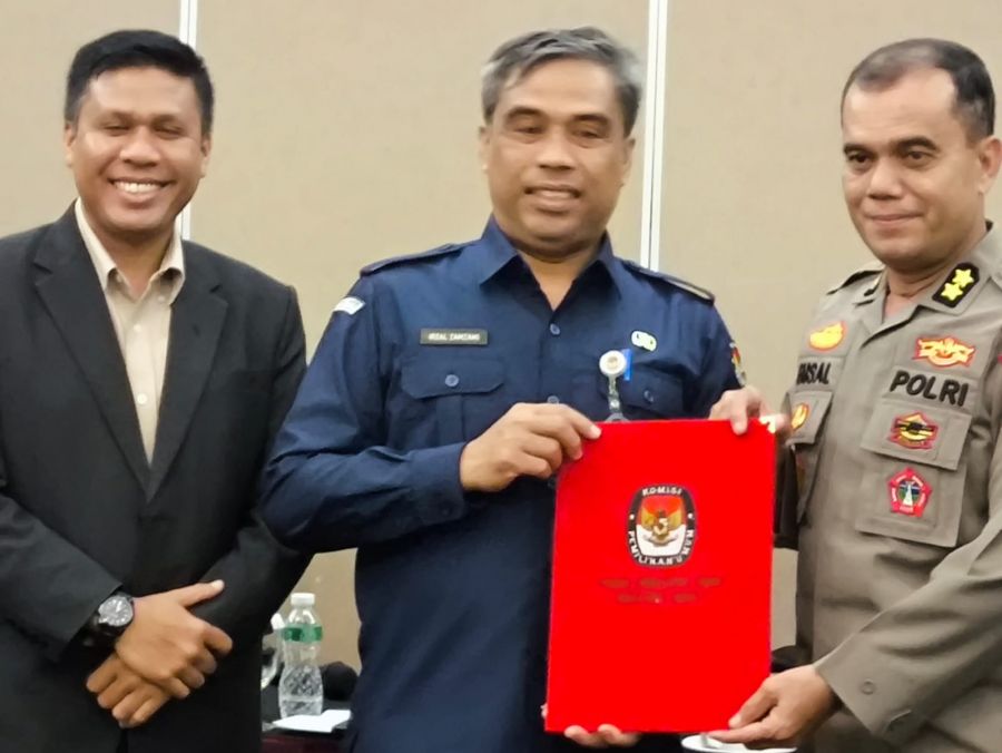 Paslon Gubernur-Wakil Gubernur Sumbar Dikawal 18 Anggota Polri