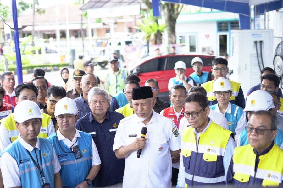 Pastikan Energi Aman Jelang Nataru, Mahyeldi Dampingi Wamen ESDM Tinjau Kesiapan BBM & Listrik