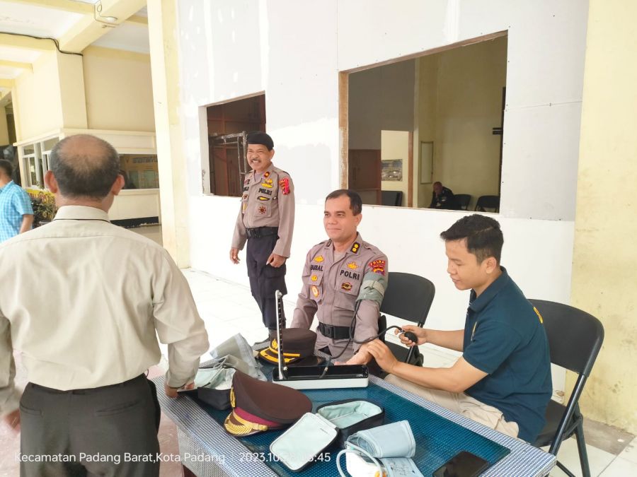 Pastikan Pengamanan Tahapan Pemilu Lancar, Satgas OMB Singgalang Lakukan Pemeriksaan Cek Kesehatan