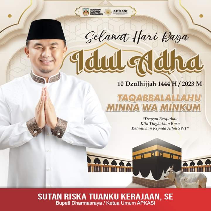 Pemkab Dharmasraya Laksanakan Shalat Idul Adha 1444 H di Masjid Agung