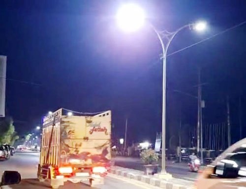 Pemkab Dharmasraya Mulai Pasang 700 Titik PJU Meterisasi