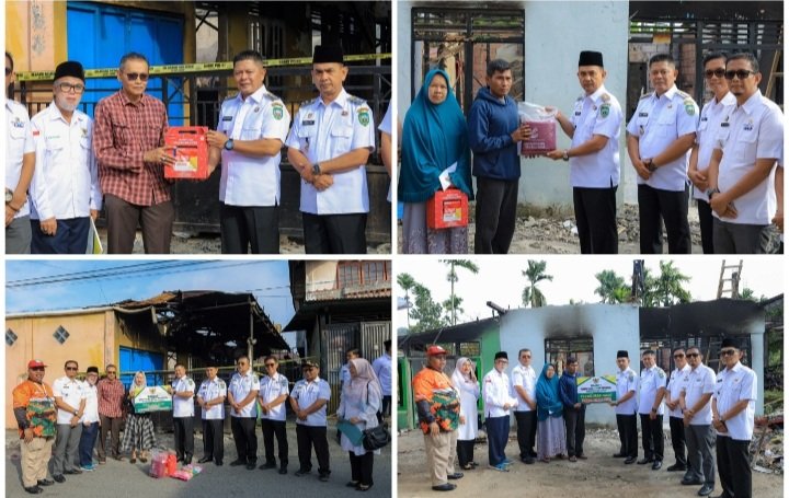 Pemkab Pasaman Bergerak Cepat, Bupati Salurkan Bantuan untuk Korban Kebakaran di Dua Lokasi