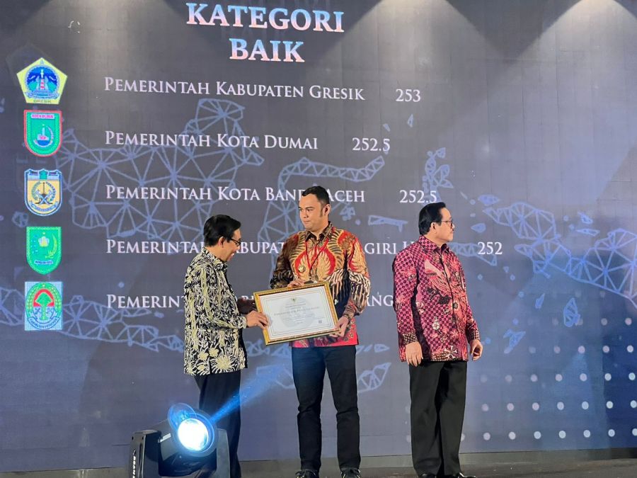 Pemkab Sijunjung Raih Penghargaan Anugerah Meritokrasi ASN Tahun 2022 Kategori Baik