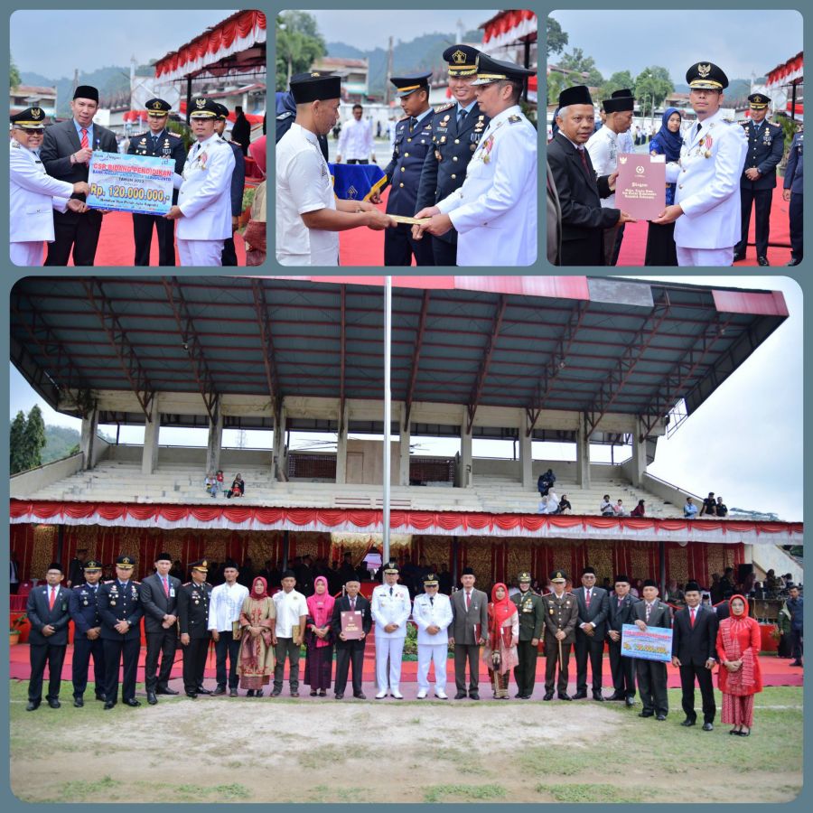 Pemko Sawahlunto Serahkan Satya Lencana PNS, CSR dan Remisi Bagi Warga Binaan Saat HUT RI Ke-78