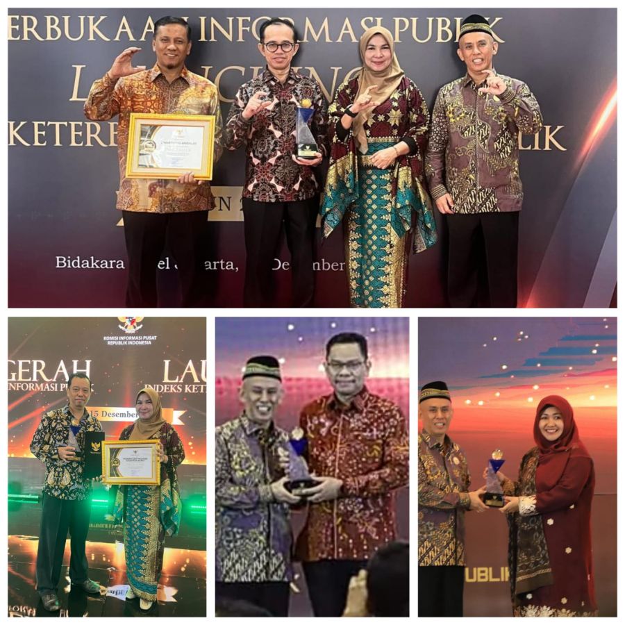 Pemprov Sumbar dan 3 Kampus di Padang Raih Prediket Informatif  Saat Anugerah KI Pusat 2025