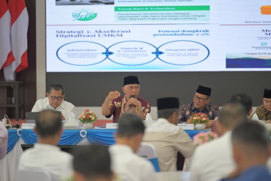 Pemprov Sumbar dan Pemko Bukittinggi Sinkronkan Program Strategis Pembangunan
