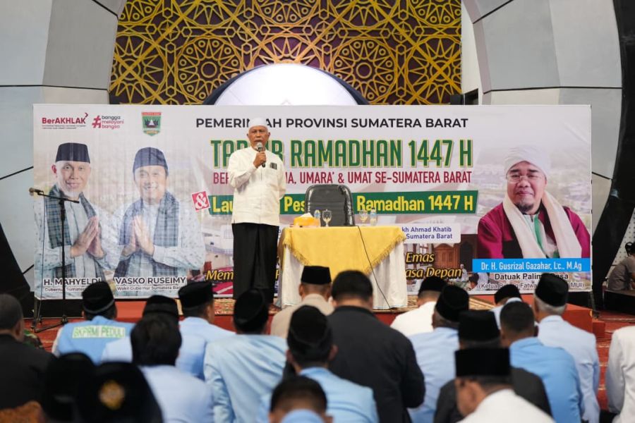 Pemprov Sumbar Gelar Tarhib Ramadhan dan Luncurkan Pesantren Ramadhan 1447 H