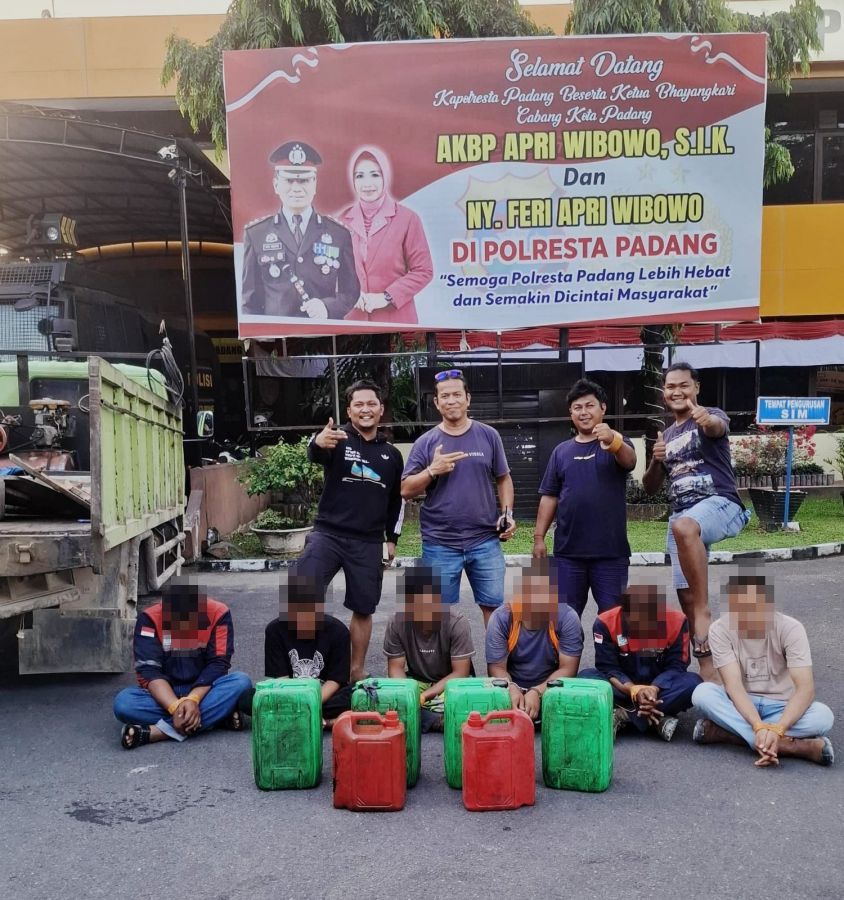 Pencurian Minyak Solar Alat Berat di PT Semen Padang, 6 Orang Pelaku Diamankan Polresta Padang
