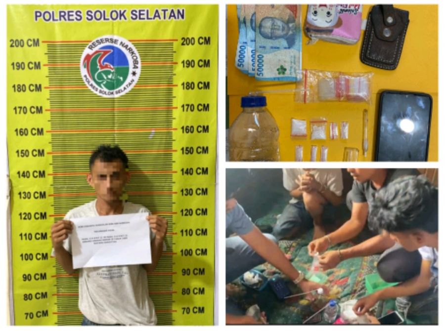 Pengedar Sabu di Sangir Tumbang, Satres Narkoba Polres Solsel Beraksi Tanpa Ampun