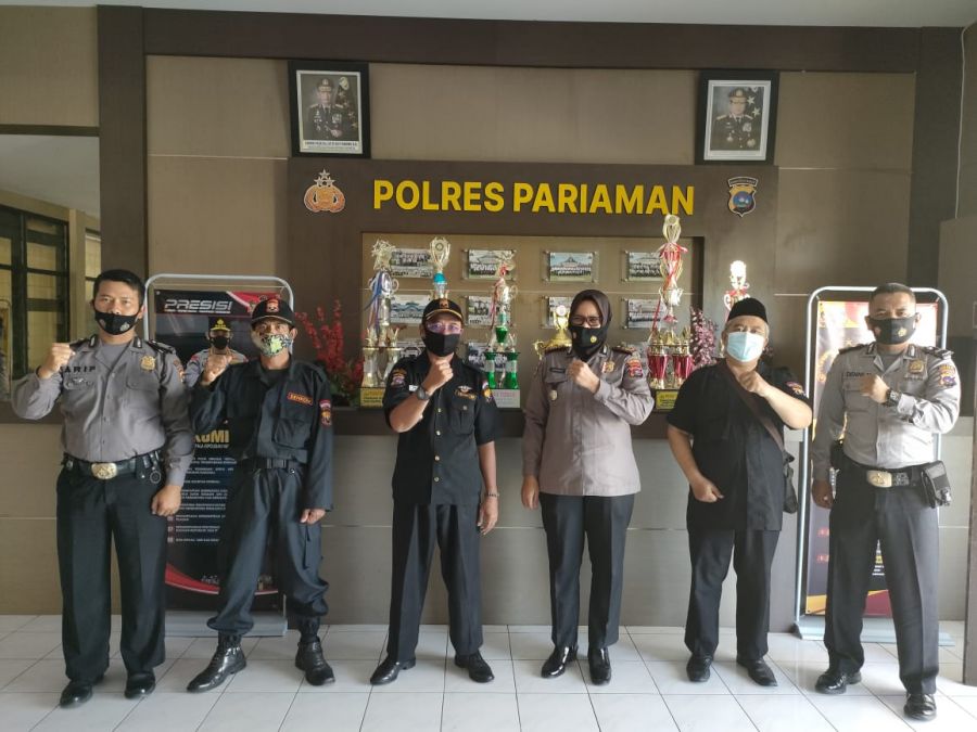 Eratkan Silaturahmi, Pengurus Senkom Pariaman Beraudiensi dengan Polres Pariaman