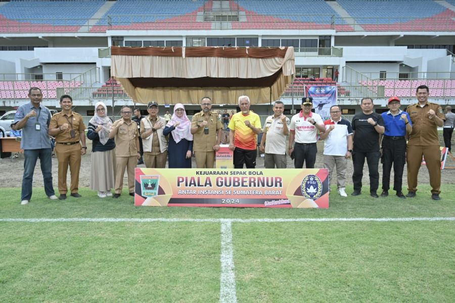 Pererat Silaturrahim Pemda & Forkopimda, Mahyeldi Resmikan Kejuaraan Sepakbola Antarinstansi Sumbar